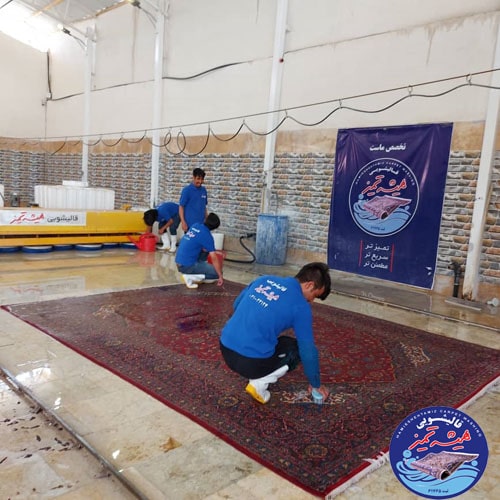 قالیشویی در ملک شهر اصفهان