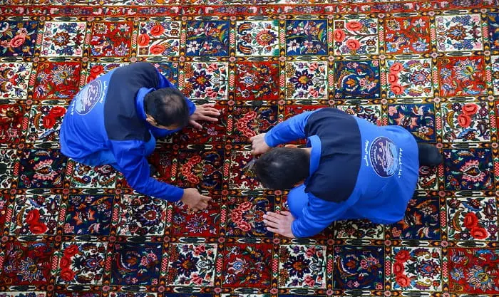 قالیشویی در قدرجون اصفهان